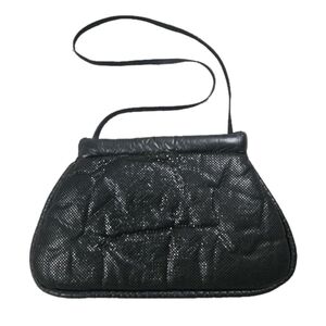 Whiting & Davis Black Metal Mesh Purse Shoulder Bag Gothic Punk Whimsigoth